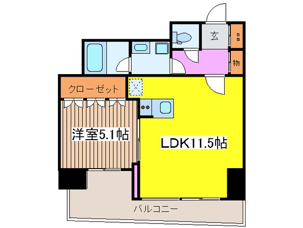 日本橋ファ－ストレジデンスの物件間取画像